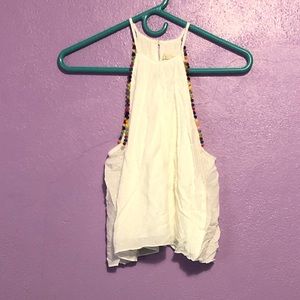 LA Hearts tank with Colorful Pom-poms